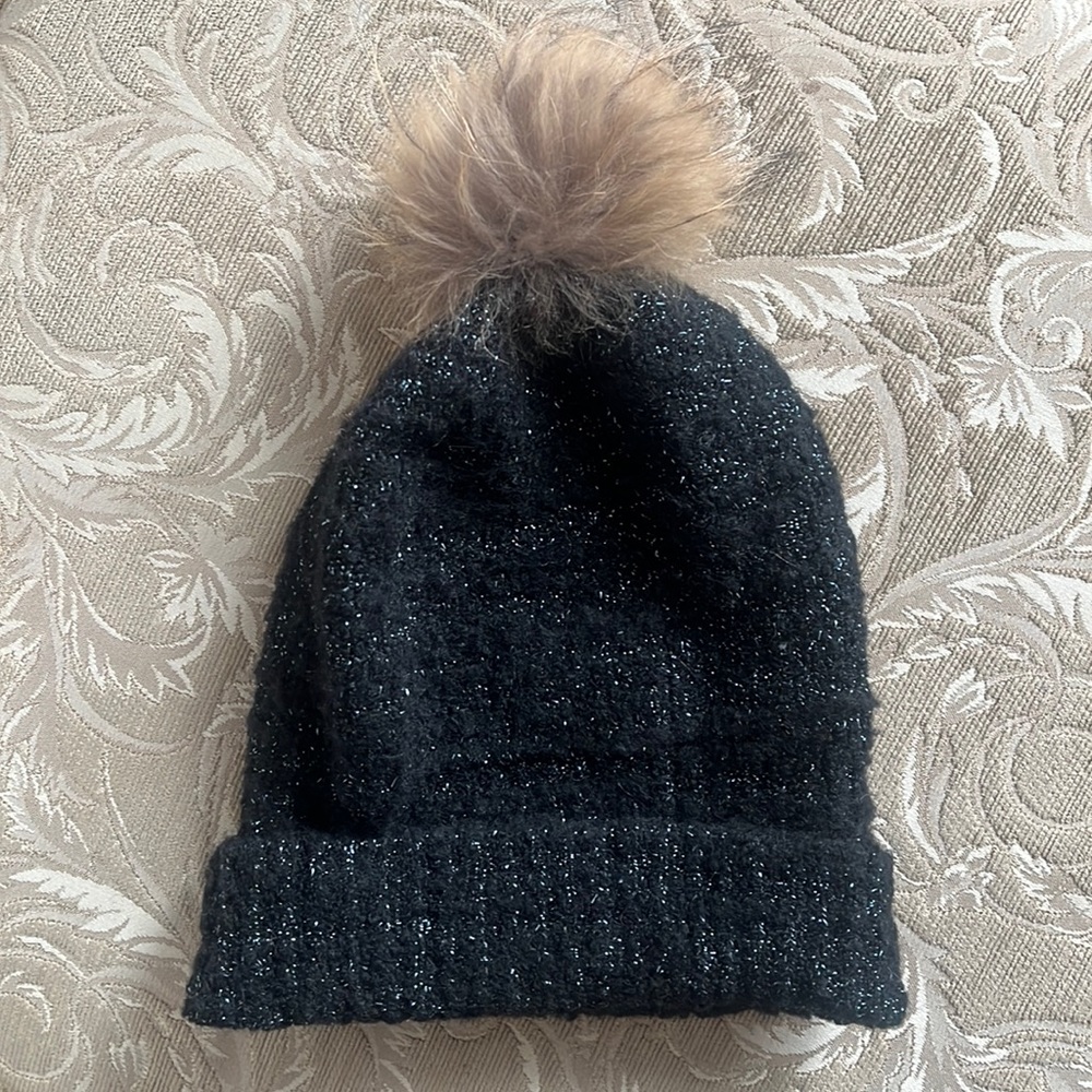 White + Warren Fur Pom Pom Hat